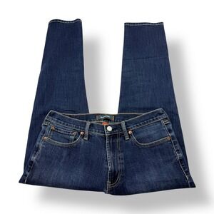 Bluffworks Departure Jeans Mens 32x30 Slim Fit Dark Wash Travel Denim Coolmax